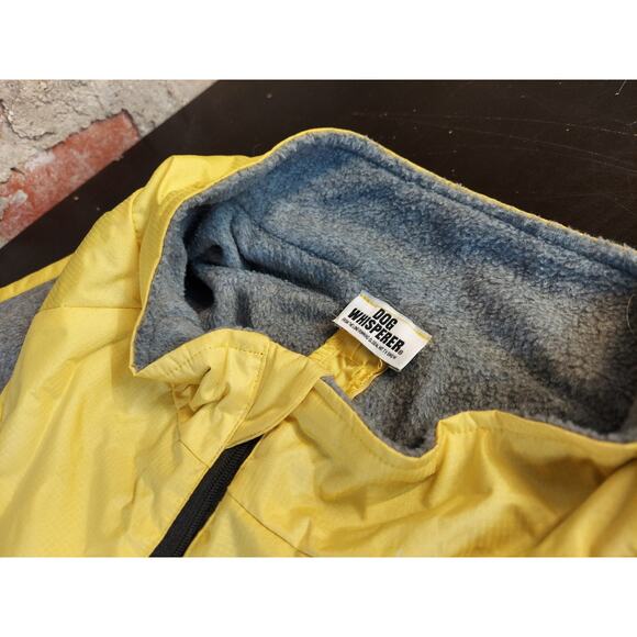 Dog Whisperer Rain Jacket Size XL Yellow F - Picture 2 of 4
